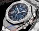 super clone Audemars Piguet Royal Oak 38mm blue face diamond watch 26715 (5)_th.jpg